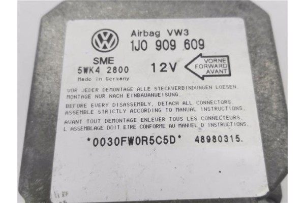 Recambio de centralita airbag para volkswagen golf iv berlina (1j1) 1.6 referencia OEM IAM 1J0909609 5WK42800 