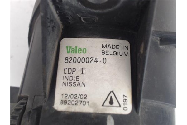 Recambio de faro antiniebla derecho para nissan primera berlina (p12) referencia OEM IAM 82000024O 89202701 