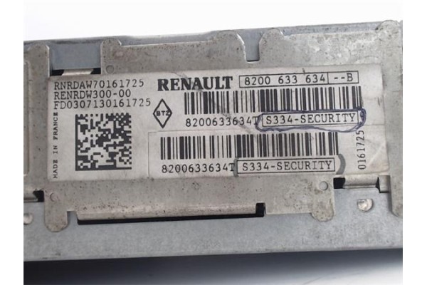 Recambio de radio / cd para renault kangoo i (f/kc0) referencia OEM IAM 8200633634B  