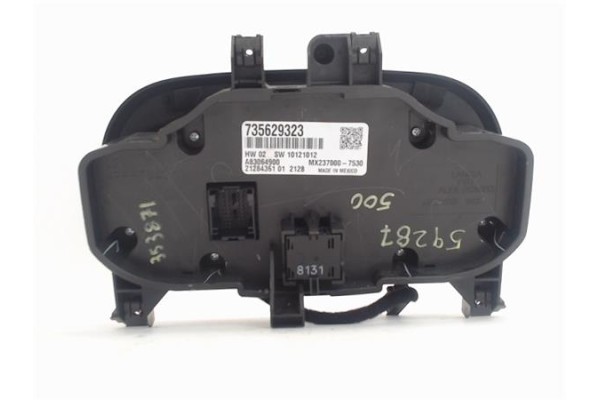 Recambio de mandos climatizador para fiat 500 1.2 referencia OEM IAM 735629323  
