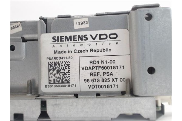 Recambio de radio / cd para citroen c3 referencia OEM IAM 96613825XT VDAPTF60018171 