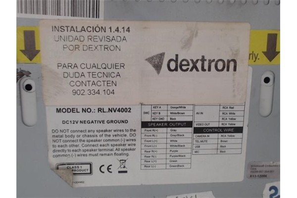 Recambio de radio / cd para seat ibiza berlina (6j5) referencia OEM IAM 6J0035156 RLNV4002 