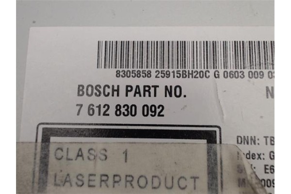 Recambio de radio / cd para nissan nv200 /evalia (m20/m) referencia OEM IAM 7612830092  