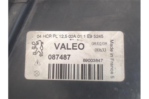 Recambio de faro delantero dcho para peugeot 306 cabriolet (s1) referencia OEM IAM 89003847 087487 