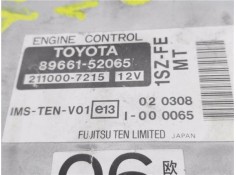 Recambio de centralita para toyota yaris (ncp1/nlp1/scp1) 1.0 16v referencia OEM IAM 8966152065 2110007215 