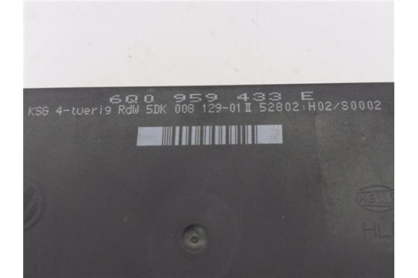 Recambio de centralita para seat ibiza (6l1) 1.9 tdi referencia OEM IAM 6Q0959433E 5DK00812901 
