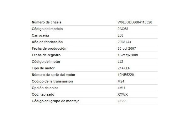 opel corsa d del año 2008