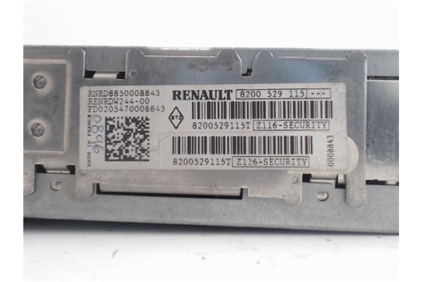 Recambio de radio / cd para renault modus i referencia OEM IAM 8200529115  