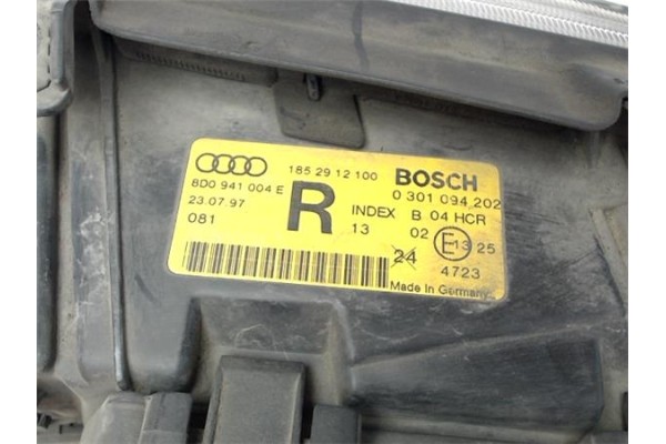 Recambio de faro delantero dcho para audi a4 berlina (b5) referencia OEM IAM 8D0941004E 0301094202 