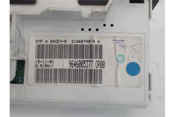 Recambio de reloj horario para peugeot 206 1.4 i referencia OEM IAM 9646005377  