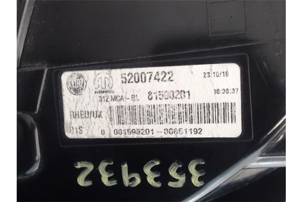 Recambio de piloto trasero derecho para fiat 500 1.2 referencia OEM IAM 52007422  