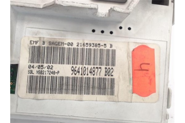 Recambio de reloj horario para peugeot 206 referencia OEM IAM 9641014877 21659385 