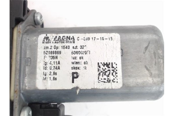 Recambio de mecanismo elevalunas delantero derecho para fiat 500 1.2 referencia OEM IAM 52089869 51824038 51824038 , FIAT | 5187