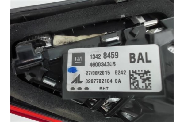 Recambio de piloto porton trasero izquierdo para opel corsa e referencia OEM IAM 13428459 0287702104  Recambio de piloto porton trasero izquierdo para opel corsa e referencia OEM IAM 13428459 0287702104