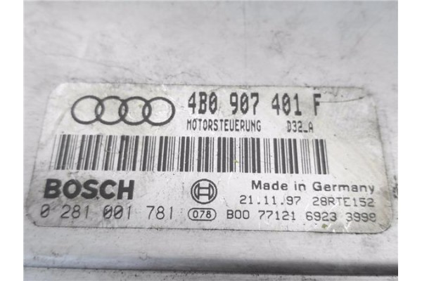Recambio de centralita para audi a6 berlina (4b2) 2.5 tdi referencia OEM IAM 4B0907401F 0281001781 