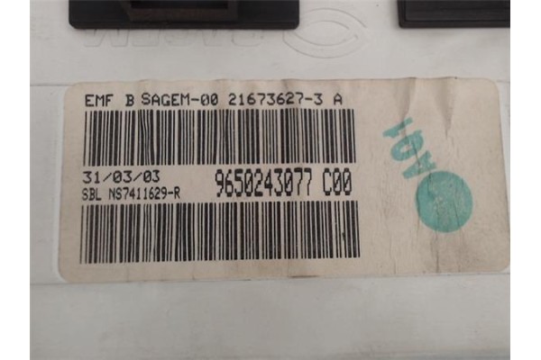 Recambio de reloj horario para peugeot 307 (s1) referencia OEM IAM 9650243077 21673627-3A 