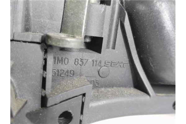 Recambio de manilla int. puerta trasero derecha para seat toledo (1m2) 1.9 tdi referencia OEM IAM 1M0837114  