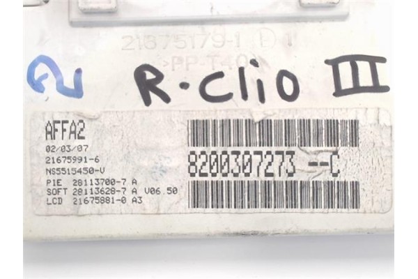 Recambio de reloj horario para renault clio iii referencia OEM IAM 8200307273C AFFA2/21675991-6 