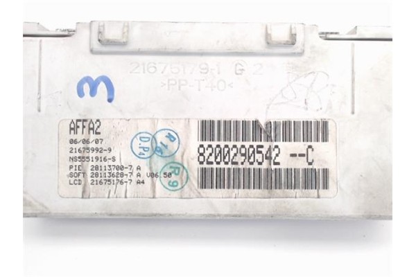 Recambio de reloj horario para renault megane ii berlina 5p referencia OEM IAM 8200290542C AFFA2/21675992-9 