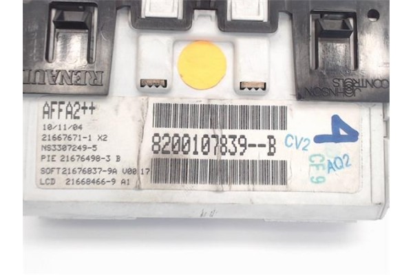 Recambio de reloj horario para renault megane ii berlina 3p referencia OEM IAM 8200107839B AFFA2++/21667671-1 