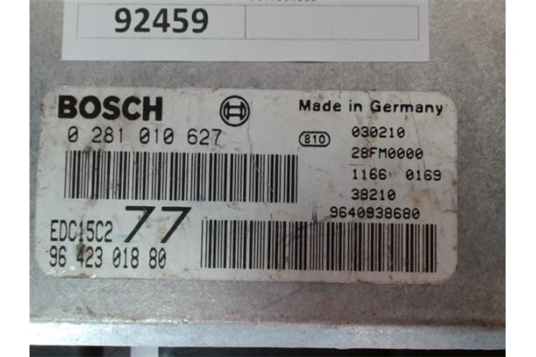 Recambio de centralita para peugeot 406 berlina (s1/s2) 2.0 hdi 90 referencia OEM IAM 9642301880 0281010627 