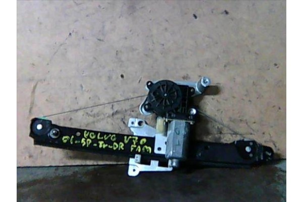 Recambio de mecanismo elevalunas trasero derecho para volvo v 70 familiar (2000) 2.4 (103kw) [2,4 ltr. - 103 kw] referencia OEM 