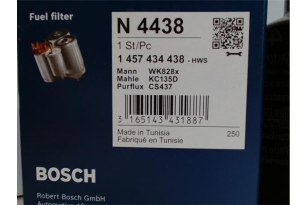 Recambio de filtro gasoil para mazda 3 berlina (bl) 2.2 luxury referencia OEM IAM  1457434438 