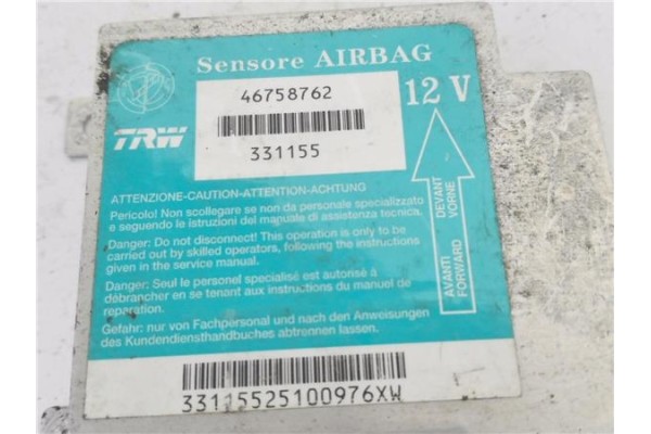 Recambio de centralita airbag para fiat ii punto (188) berlina 1.9 d (i) referencia OEM IAM 46758762 331155 