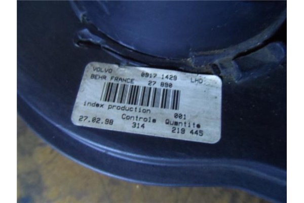 Recambio de motor calefaccion para volvo c70 coupe 2.3 t referencia OEM IAM LHD 09171429 