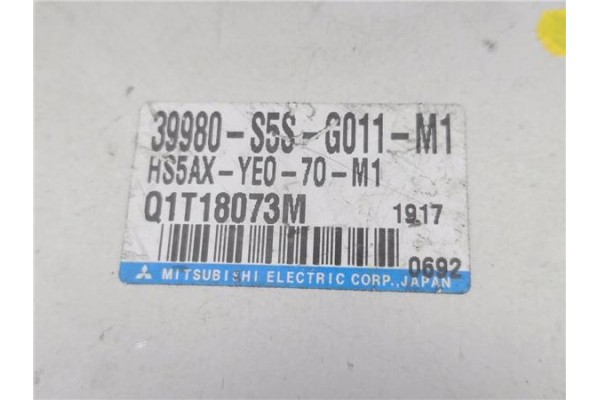 Recambio de centralita para honda civic v hatchback (ej9, ek1/3/4) 1.6 i (ek1) referencia OEM IAM 39980S5SG011M1  