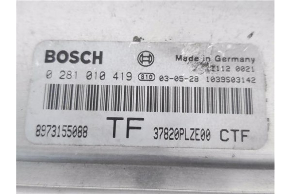 Recambio de centralita para honda civic vi hatchback (eu_, ep_) 1.7 ctdi referencia OEM IAM 8973155088 0281010419 