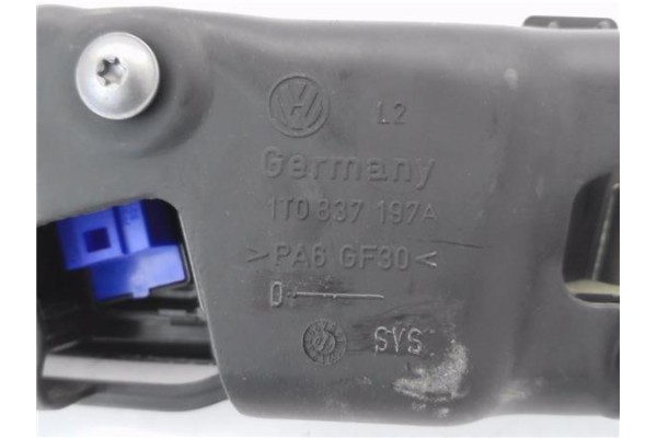 Recambio de manilla int. puerta delantero izquierda para volkswagen touran (1t1) 2.0 tdi referencia OEM IAM 1T0837197A  