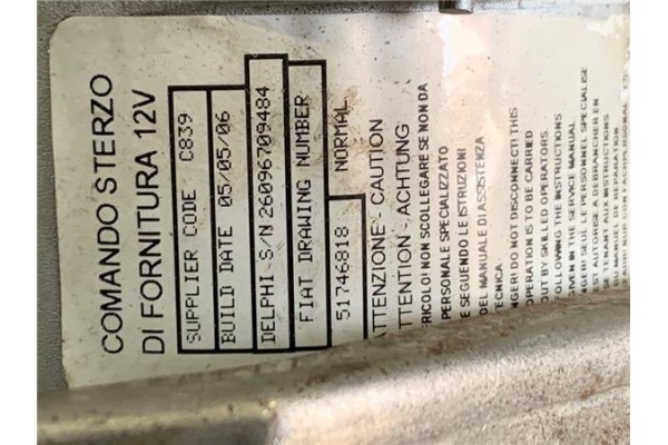 Recambio de columna direccion para fiat ii panda (169) 1.2 referencia OEM IAM 51746818  