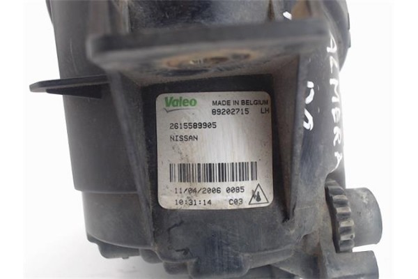 Recambio de faro antiniebla izquierdo para nissan almera (n16/e) referencia OEM IAM 2615589905 89202715 
