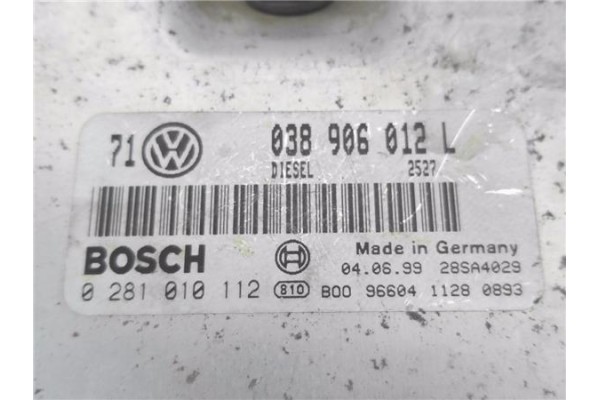 Recambio de centralita para volkswagen golf iv berlina (1j1) 1.9 tdi referencia OEM IAM 038906012L 0281010112 