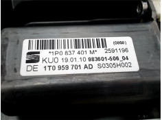 Recambio de mecanismo elevalunas delantero izquierdo para seat leon (1p1) 1.9 tdi referencia OEM IAM 1P0837401M 1T0959701AD 
