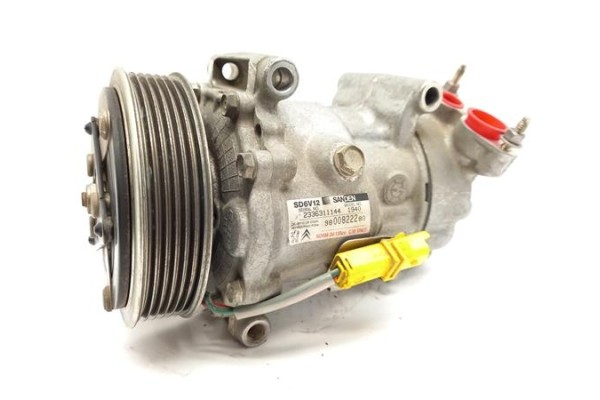 Recambio de compresor aire acond. para peugeot 206+ (2009) 1.4 básico [1,4 ltr. - 50 kw hdi] referencia OEM IAM 9800822280 SD6V1