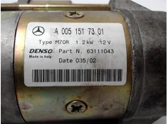 Recambio de motor arranque para mercedes-benz clase c (bm 203) sportcoupe 2.0 c 180 (203.735) referencia OEM IAM A0051513401  