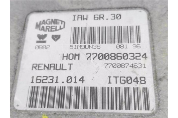 Recambio de centralita para renault twingo ii 1.2 (c063, c064) referencia OEM IAM 7700860324 IAW6R30 