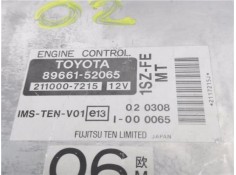 Recambio de centralita para toyota yaris (ncp1/nlp1/scp1) 1.0 16v referencia OEM IAM 8966152065 2110007215 