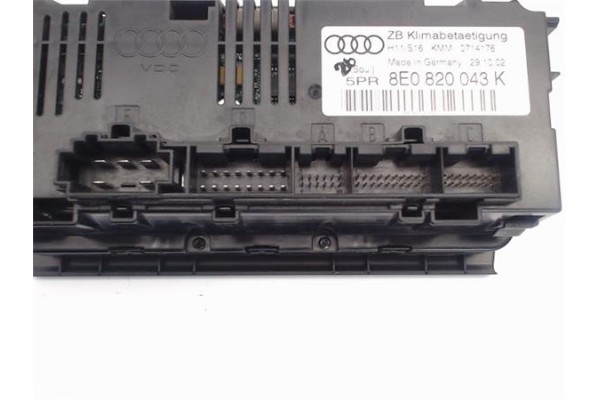Recambio de mandos climatizador para audi a4 berlina (8e) referencia OEM IAM 8E0820043K  