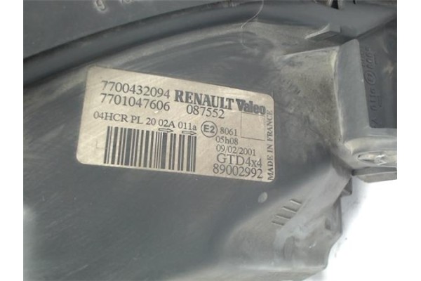 Recambio de faro delantero izquierdo para renault scenic i (ja...) referencia OEM IAM 7700432094 7701047606 
