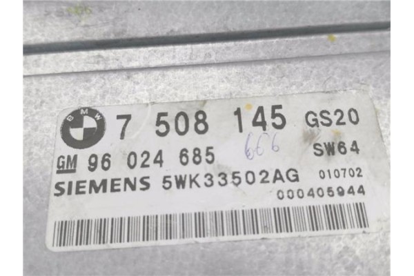 Recambio de centralita para bmw serie 3 berlina (e46) 2.0 320d referencia OEM IAM 7508145 5WK33502AG 