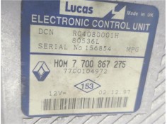 Recambio de centralita para renault megane i (ba0/1_) 1.9 d referencia OEM IAM 7700867275 R04080001H 