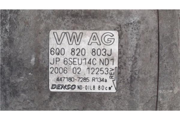 Recambio de compresor aire acond. para skoda fabia (6y2/6y3) 1.9 tdi referencia OEM IAM 6Q0820803J  