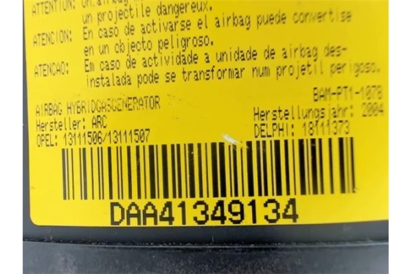 Recambio de airbag volante para opel corsa c referencia OEM IAM 13111506 18111373 