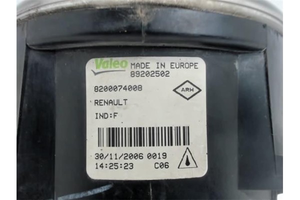 Recambio de faro antiniebla derecho para renault laguna ii (bg0) referencia OEM IAM 8200074008 89202502 2N1115201AB , FORD | 120
