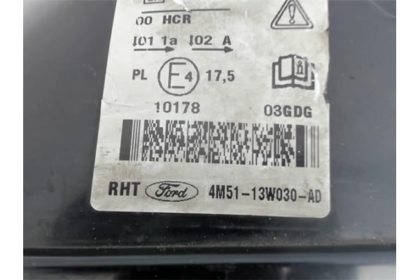 Recambio de faro delantero izquierdo para ford focus berlina (cap) referencia OEM IAM 4M5113W030AD  